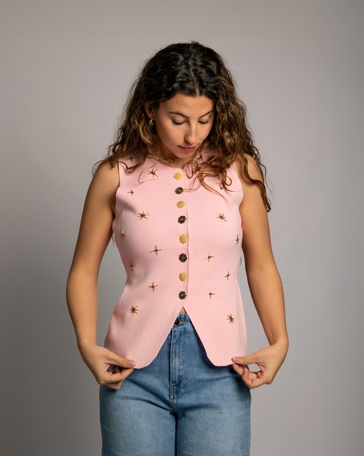 Chaleco rosa