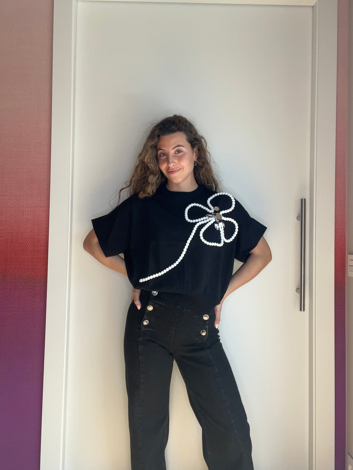 Jersey flor negro