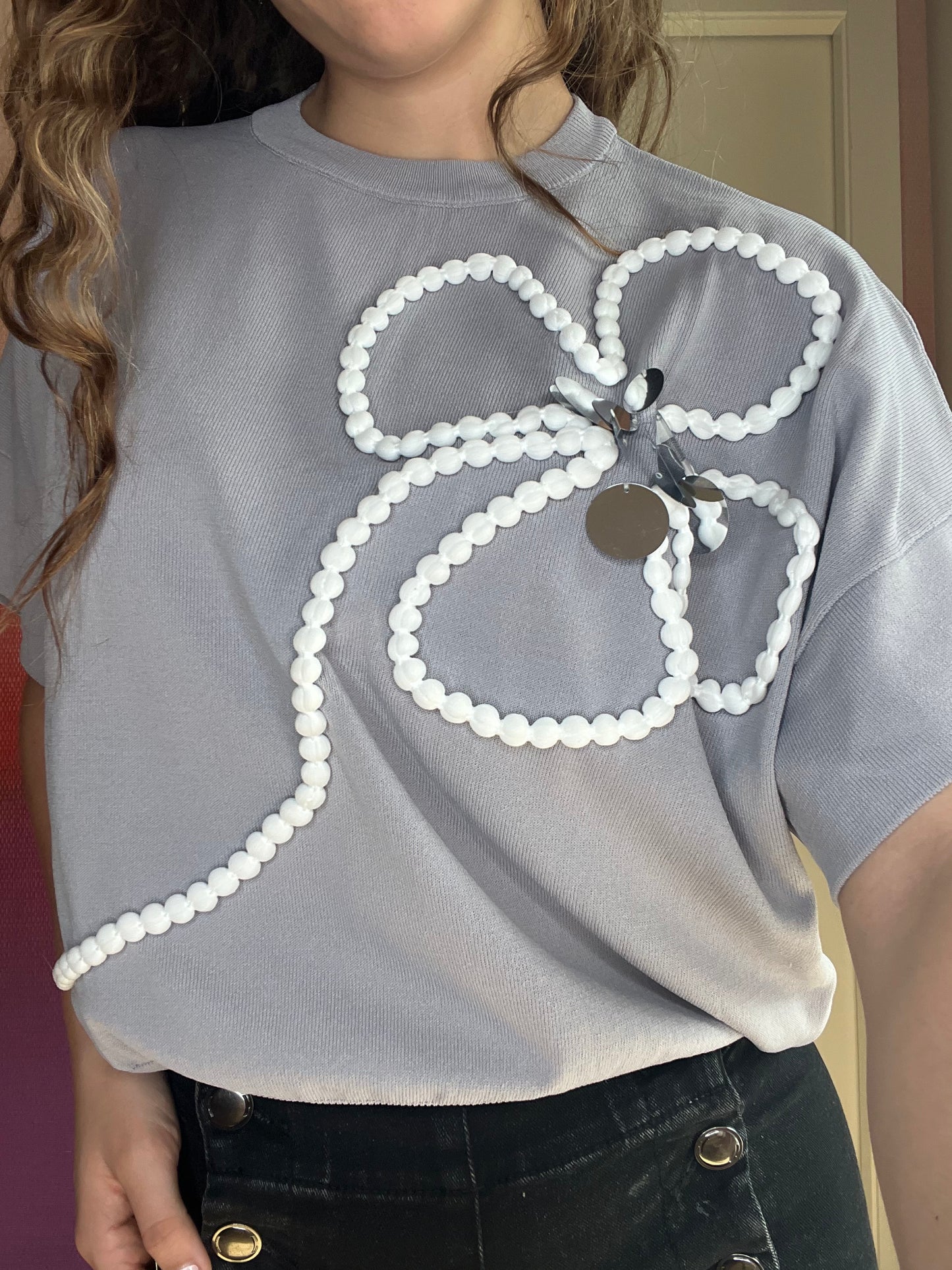 Jersey flor gris