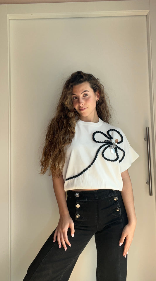 Jersey flor blanco
