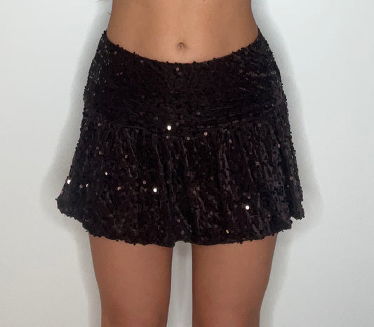 Falda pantalon lentejuelas