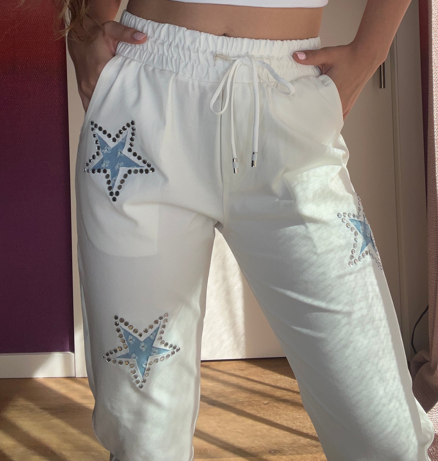 Chandal blanco estrellas