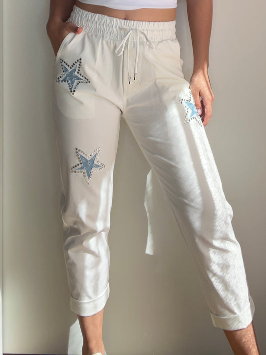 Chandal blanco estrellas