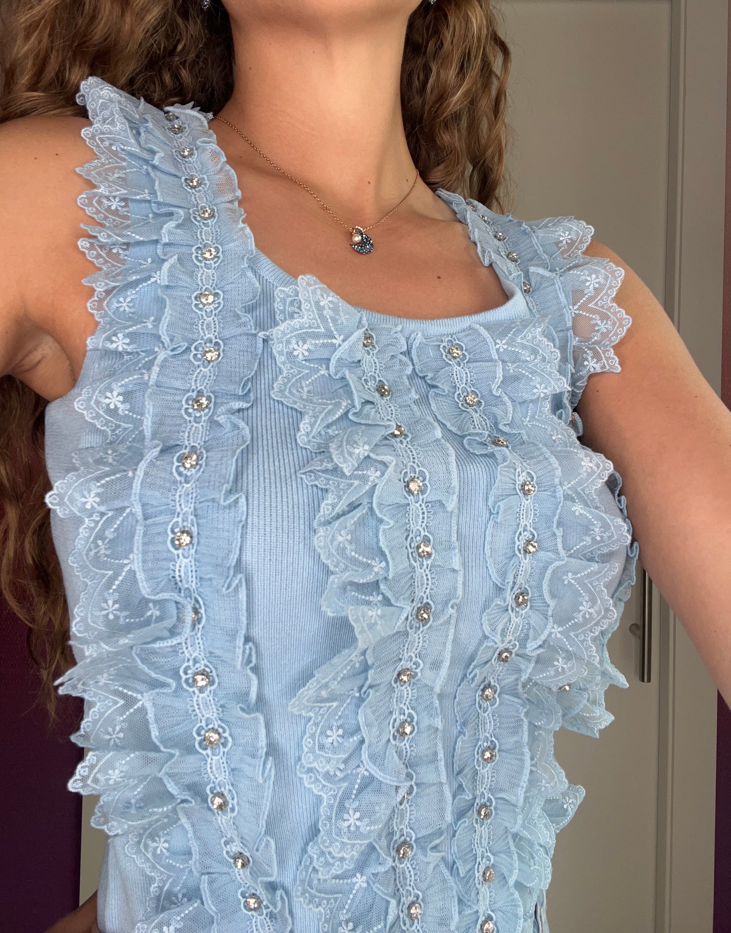 Top azul