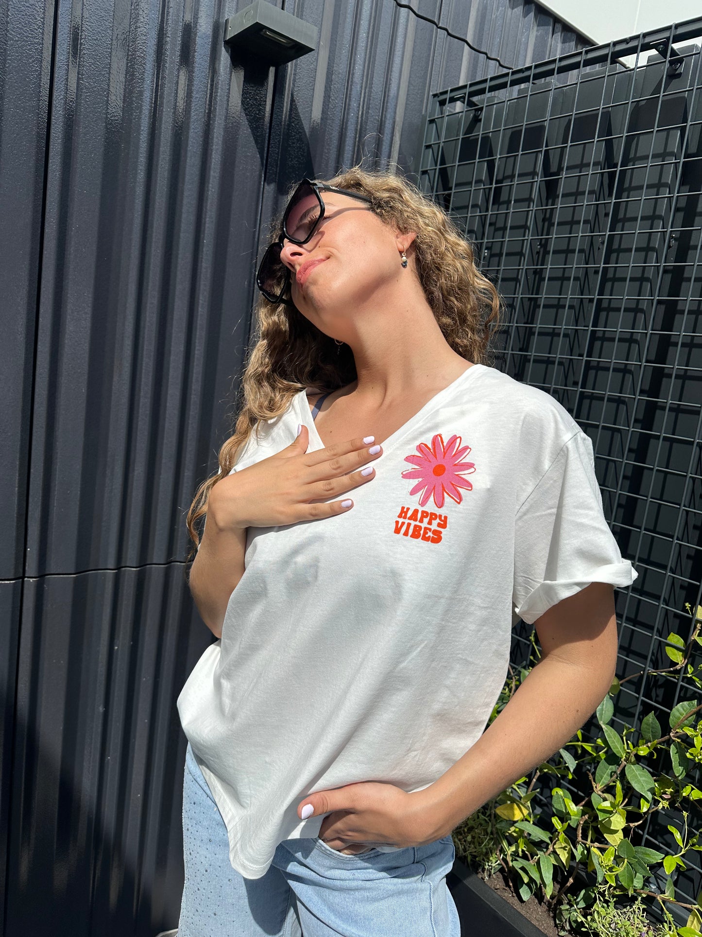Happy Vibes T-Shirt (white)