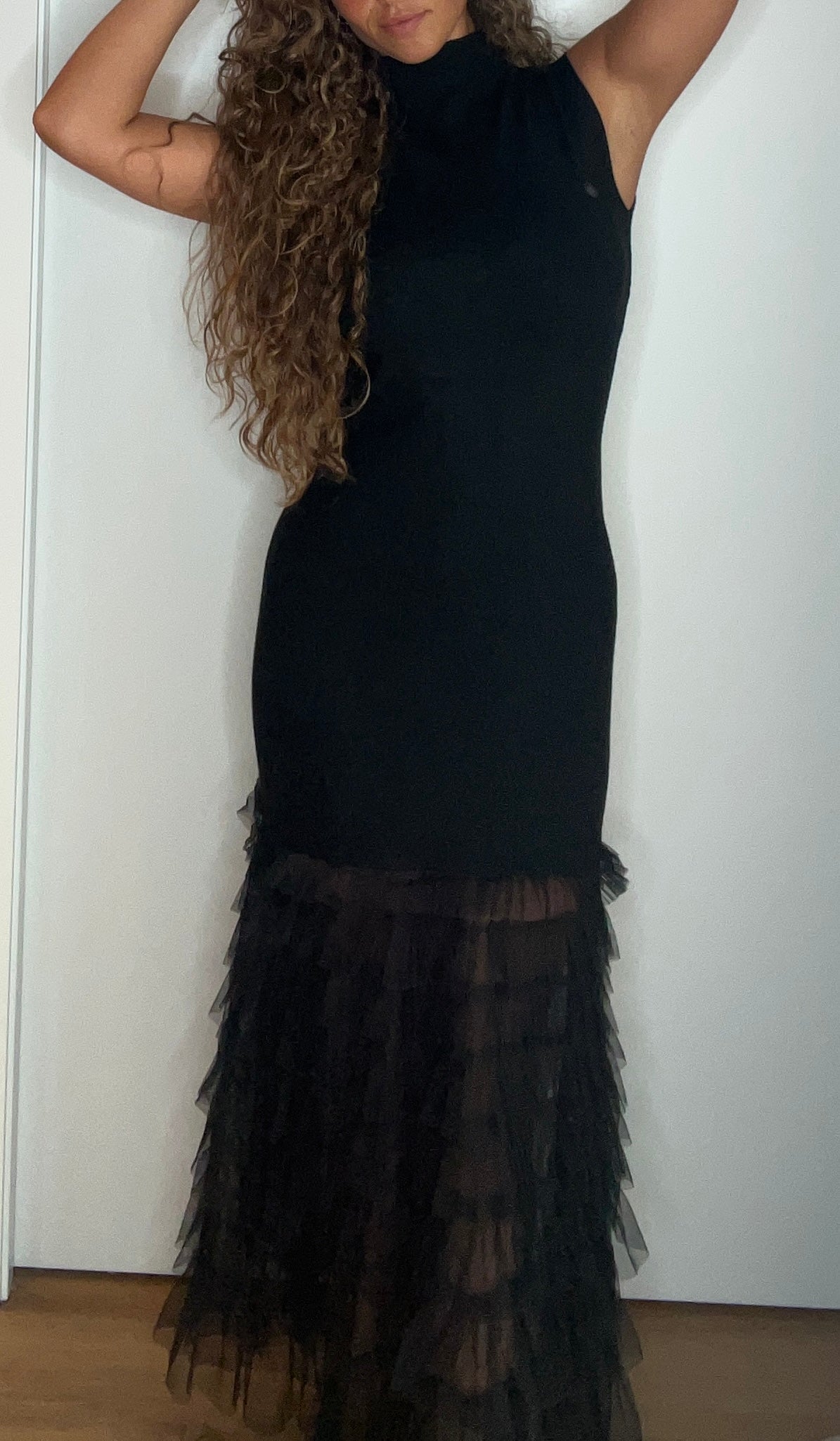 Vestido largo negro
