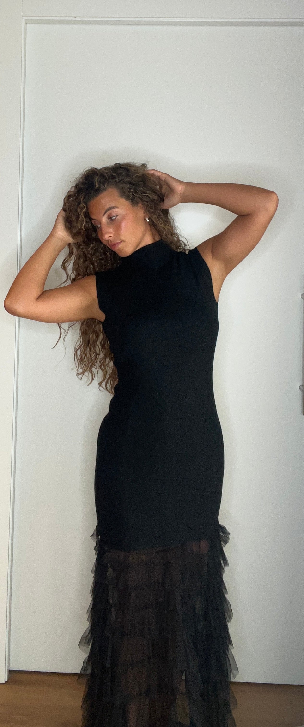 Vestido largo negro