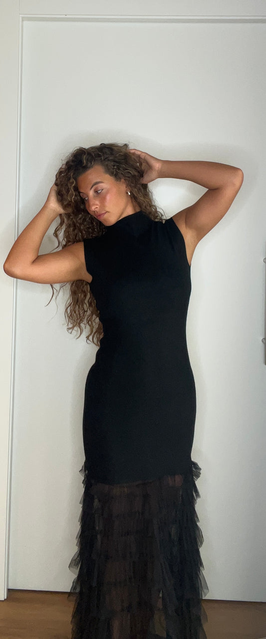 Vestido largo negro