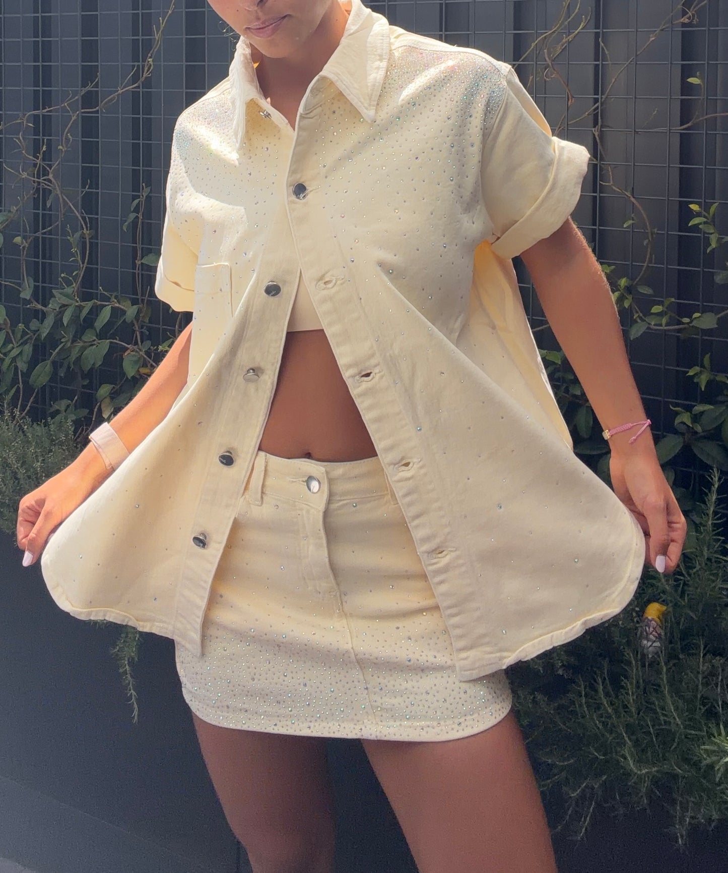 Summer shiny skirt💛
