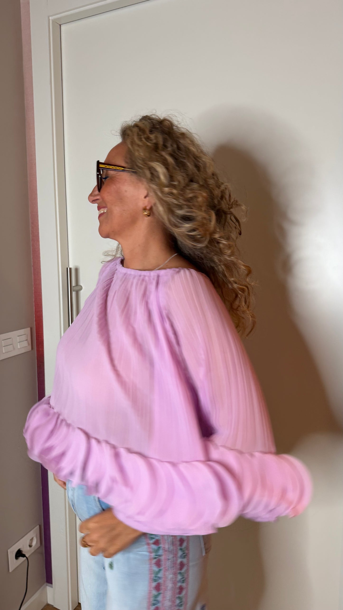 Blusa pétalo (lila)
