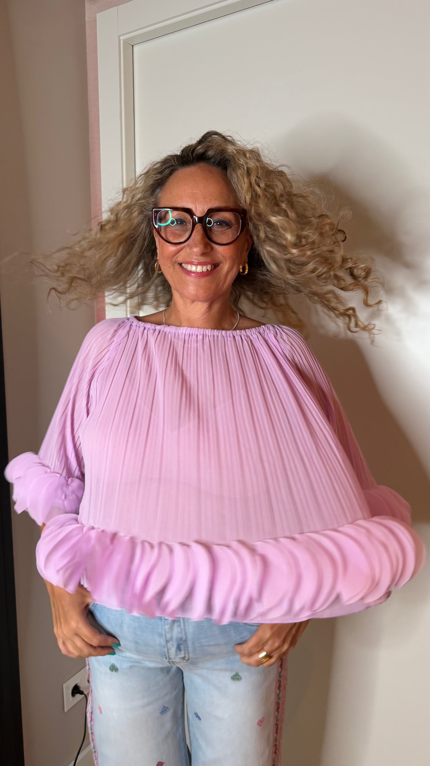 Blusa pétalo (lila)