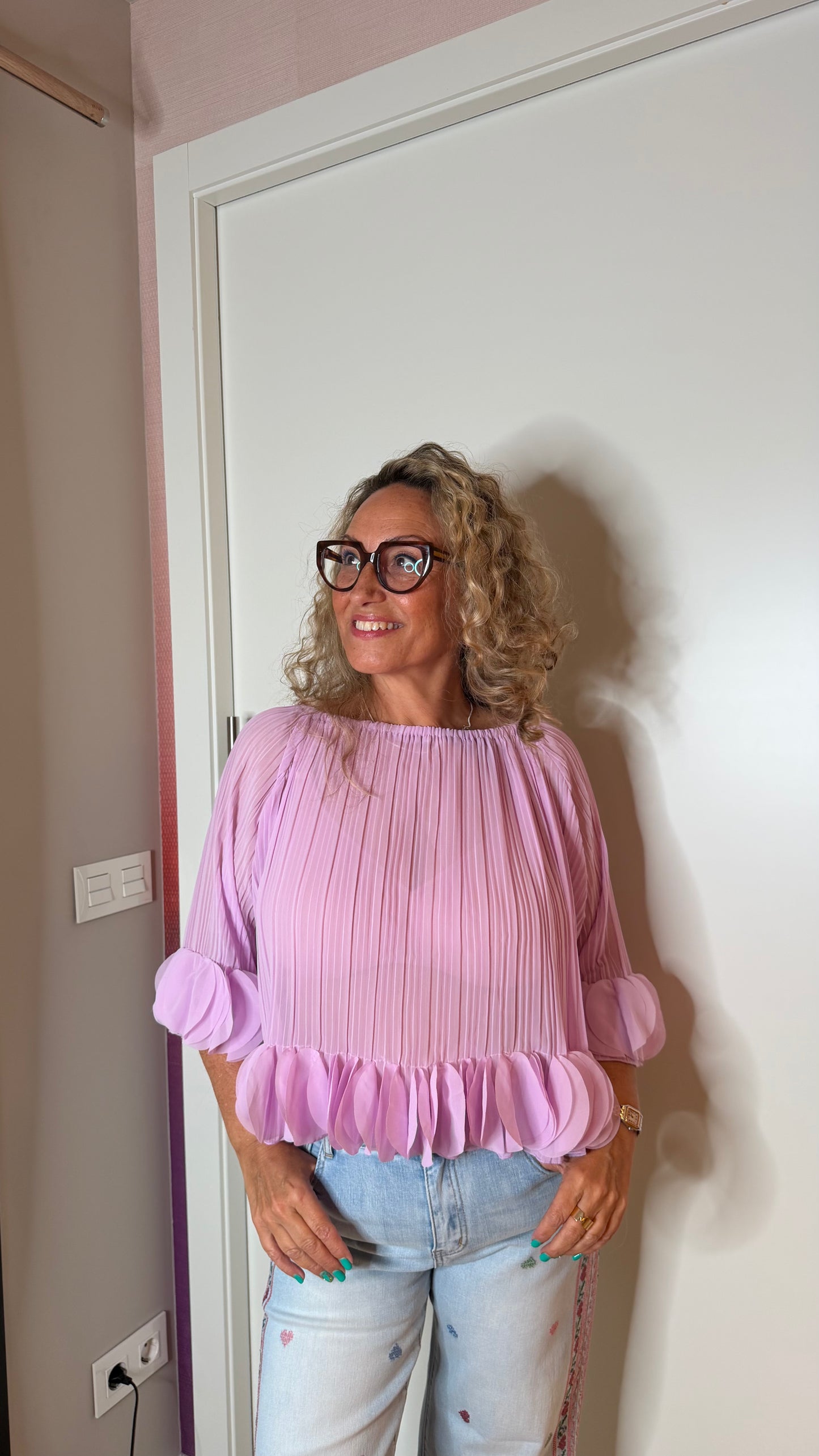 Blusa pétalo (lila)