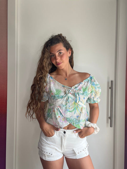 Blusa flores